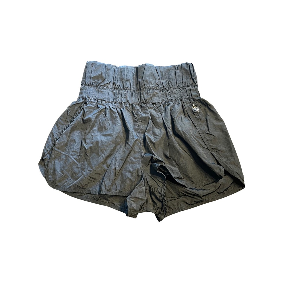 FP Movement The Way Home Shorts Black High Rise Smocked Waist Large‎